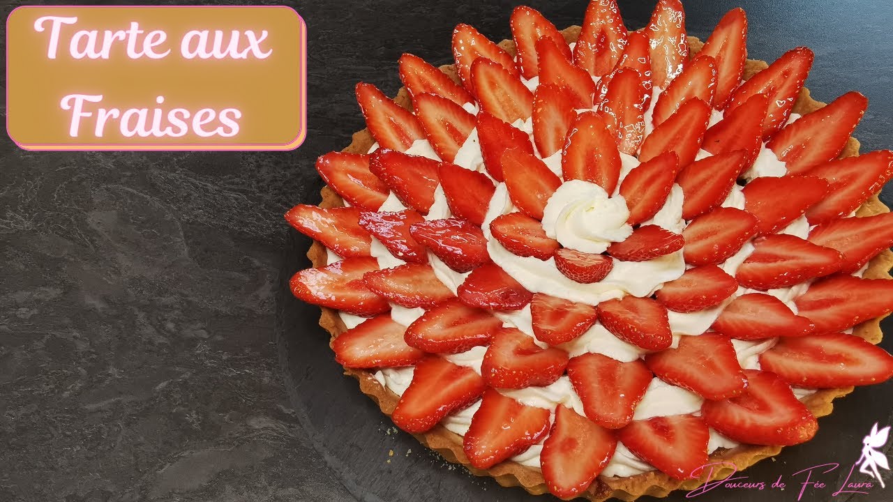 Tarte aux fraises amande et chantilly